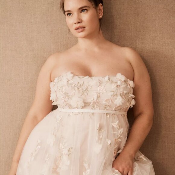 BHLDN / Anthropologie - Wtoo by Watters “Tippi” Wedding Gown in Blush - Picture 2 of 4